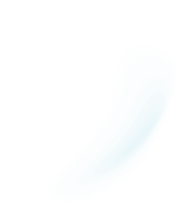 A blue, curved brushstroke with a fuzzy, blurred edge on a black background.