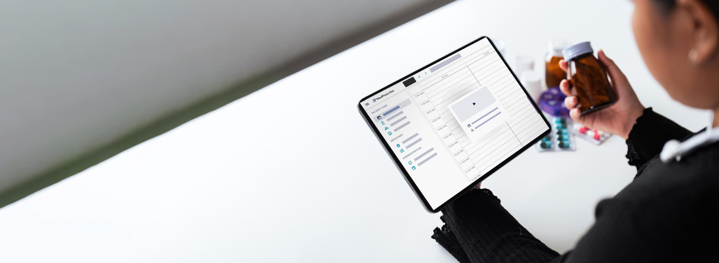 Doctor using MedPrescribe software for e-prescribing