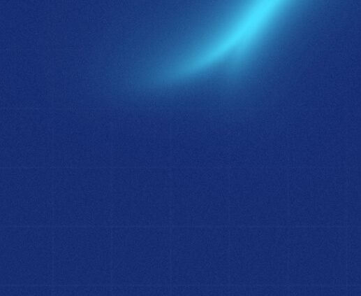 Blue background with a soft, glowing light streak in the upper right corner, fading into the darker blue area at the bottom left.